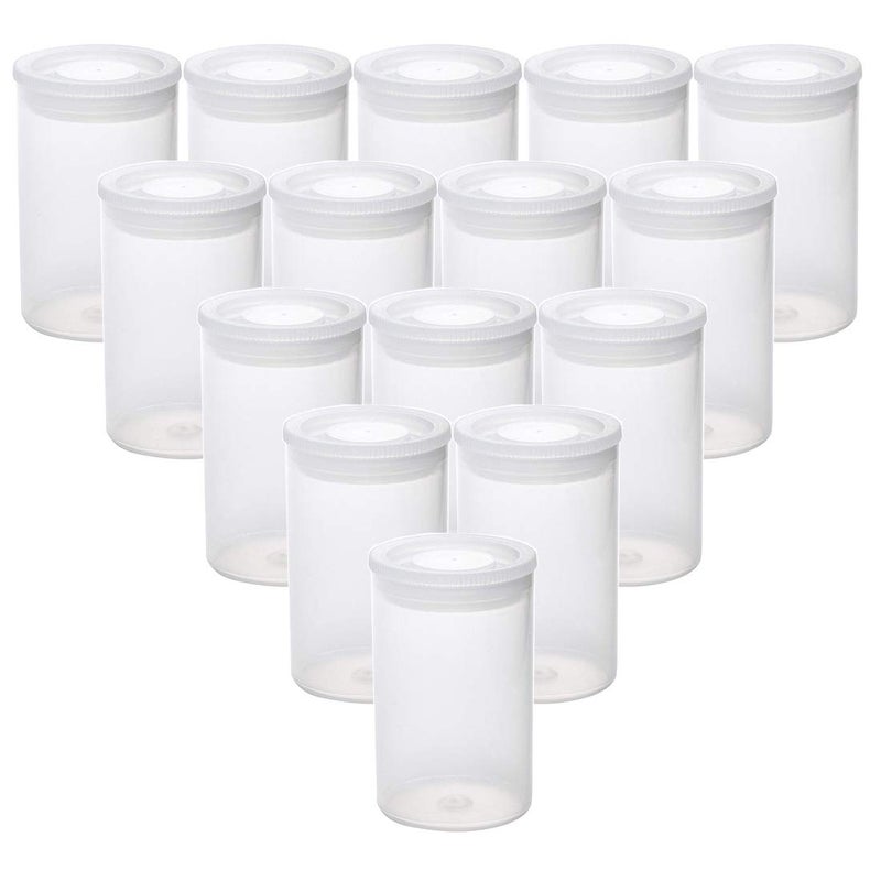 AKIRO Film Canisters with Caps 35 mm Empty Camera Reel Storage Containers Case Plastic Storage 15 Pack Transparent - Image 1